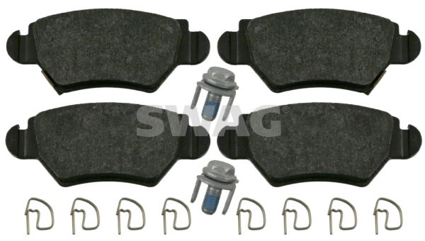 Bremsbelagsatz, Scheibenbremse Hinterachse Swag 40 91 6445