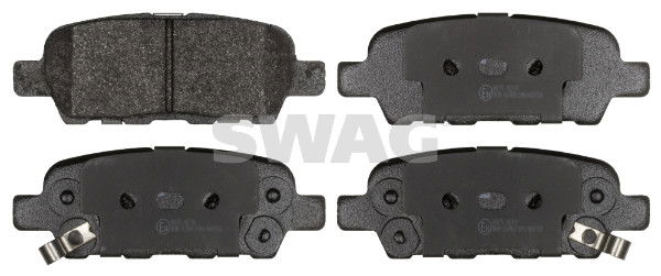 Bremsbelagsatz, Scheibenbremse Hinterachse Swag 60 11 6198
