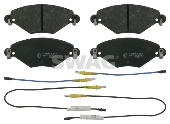 Bremsbelagsatz, Scheibenbremse Vorderachse Swag 64 91 6417