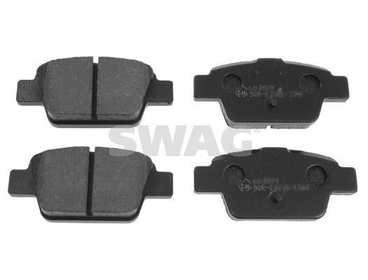 Bremsbelagsatz, Scheibenbremse Hinterachse Swag 70 91 6556