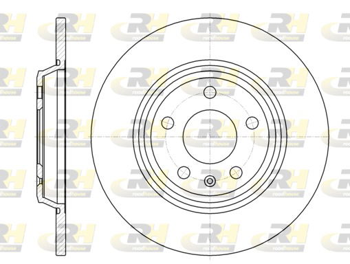 Bremsscheibe Hinterachse Roadhouse 61112.00