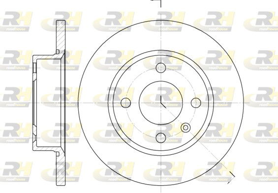 Bremsscheibe Vorderachse Roadhouse 6425.00