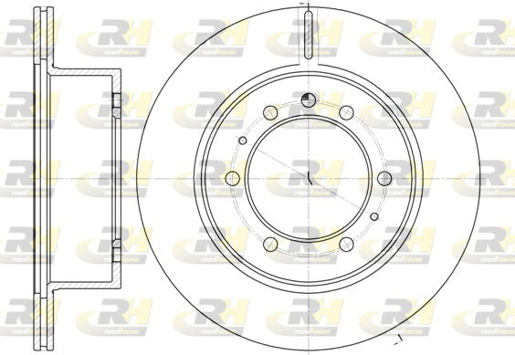 Bremsscheibe Hinterachse Roadhouse 6926.10