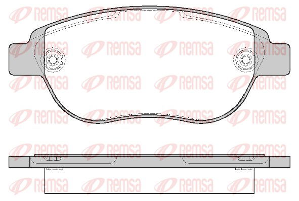 Bremsbelagsatz, Scheibenbremse Vorderachse Remsa 0841.00