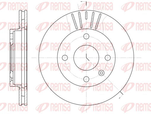 Bremsscheibe Vorderachse Remsa 6096.10