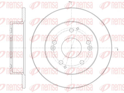 Bremsscheibe Hinterachse Remsa 61147.00