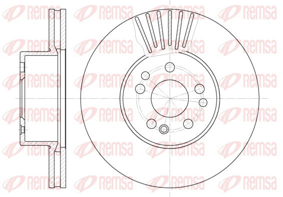 Bremsscheibe Vorderachse Remsa 6353.10