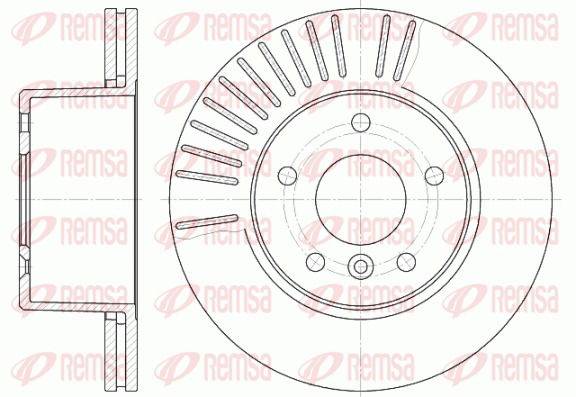 Bremsscheibe Vorderachse Remsa 6638.10