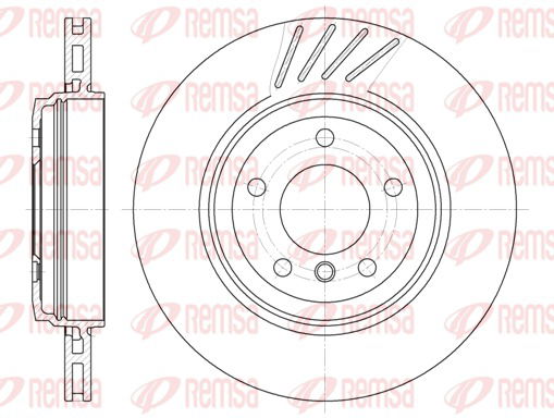 Bremsscheibe Hinterachse Remsa 6645.10