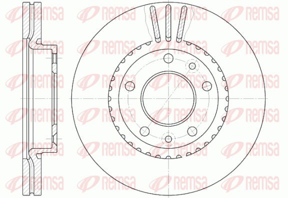 Bremsscheibe Vorderachse Remsa 6888.10