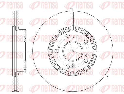 Bremsscheibe Vorderachse Remsa 6962.10