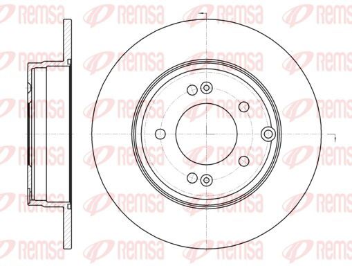 Bremsscheibe Hinterachse Remsa 6989.00