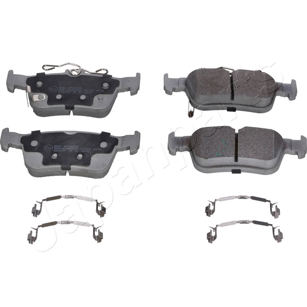 Bremsbelagsatz, Scheibenbremse Vorderachse Japanparts PA-0021AF