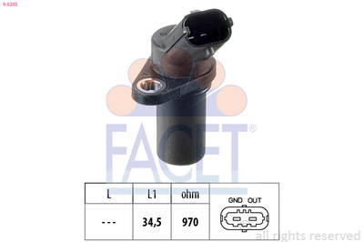 Sensor, Motordrehzahl Facet 9.0235