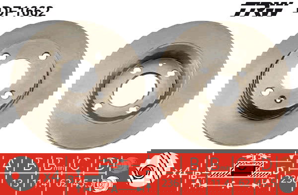 Bremsscheibe Vorderachse TRW DF1662