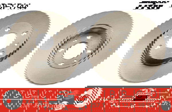 Bremsscheibe Vorderachse TRW DF1744