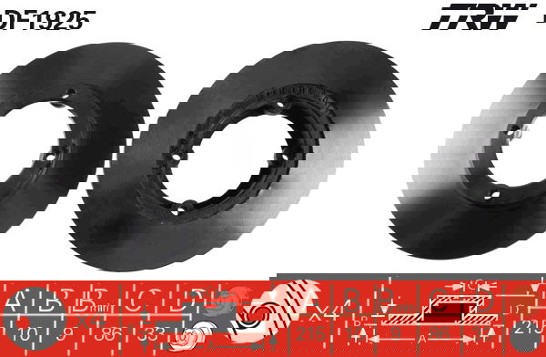 Bremsscheibe Vorderachse TRW DF1925