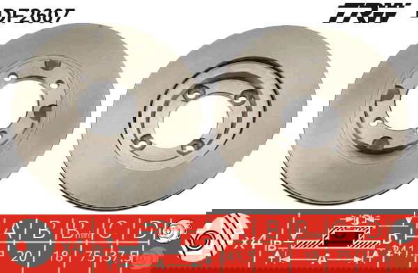 Bremsscheibe Vorderachse TRW DF2607