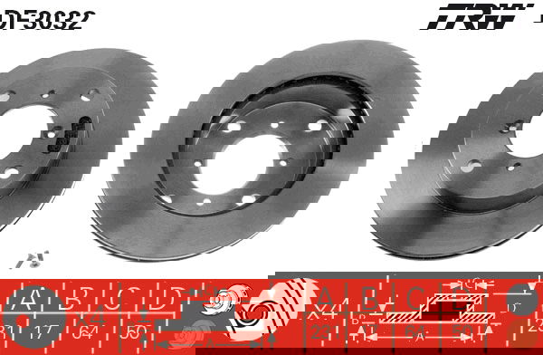 Bremsscheibe Vorderachse TRW DF3032