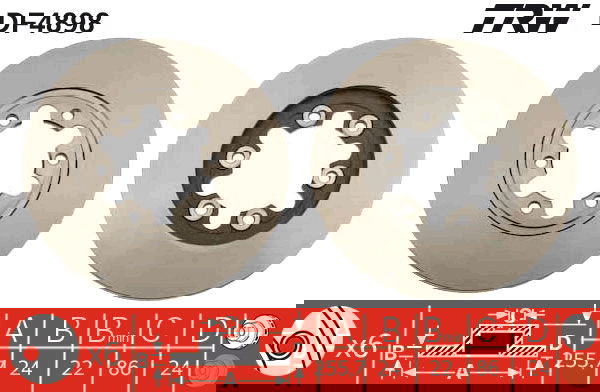Bremsscheibe Vorderachse TRW DF4898