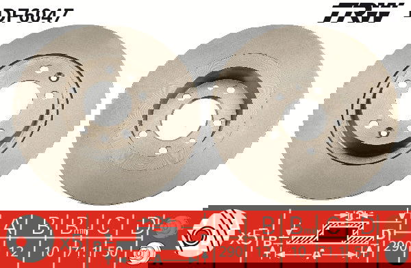 Bremsscheibe Hinterachse TRW DF6047