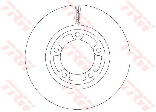 Bremsscheibe Vorderachse TRW DF6712