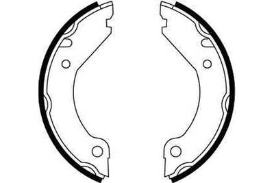 Bremsbackensatz, Feststellbremse Hinterachse TRW GS8204