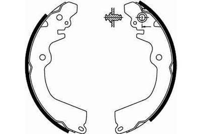 Bremsbackensatz Hinterachse TRW GS8666