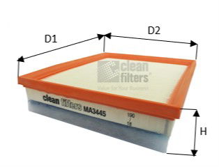cleanfilters Luftfilter Clean Filters MA3445