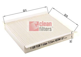 cleanfilters Filter, Innenraumluft Clean Filters NC2348