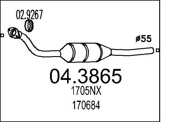 Katalysator MTS 04.3865