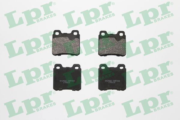 Bremsbelagsatz, Scheibenbremse Hinterachse LPR 05P333