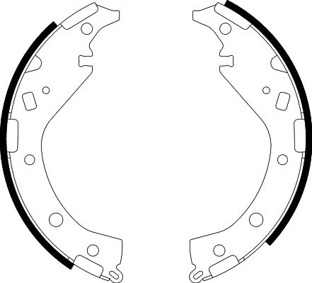 Bremsbackensatz Hinterachse Hella 8DB 355 002-811