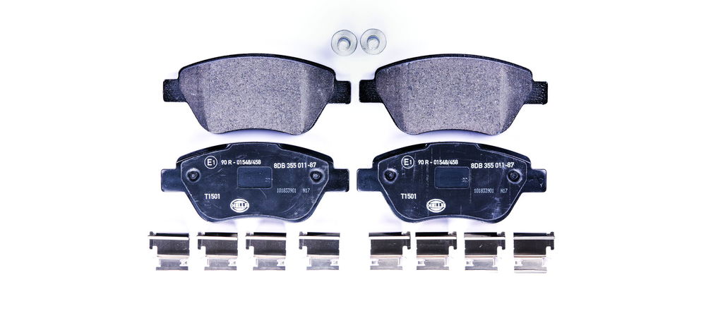 Bremsbelagsatz, Scheibenbremse Vorderachse Hella 8DB 355 011-871