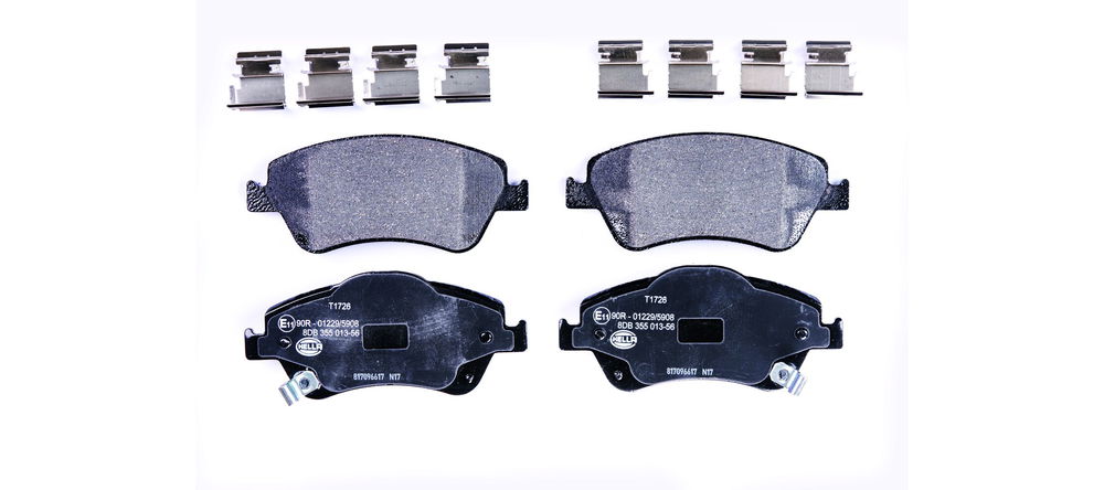 Bremsbelagsatz, Scheibenbremse Vorderachse Hella 8DB 355 013-561