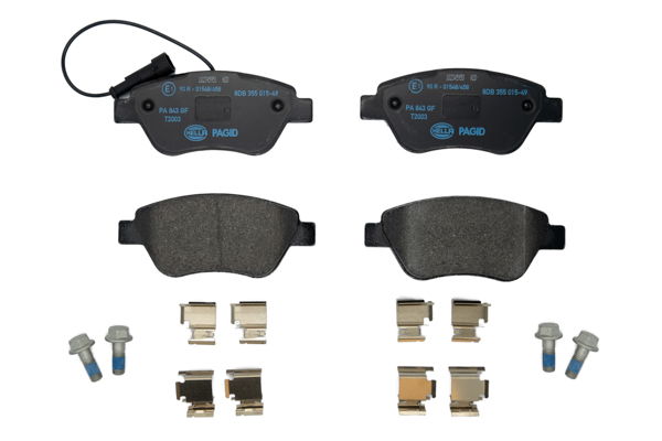 Bremsbelagsatz, Scheibenbremse Vorderachse Hella 8DB 355 015-491
