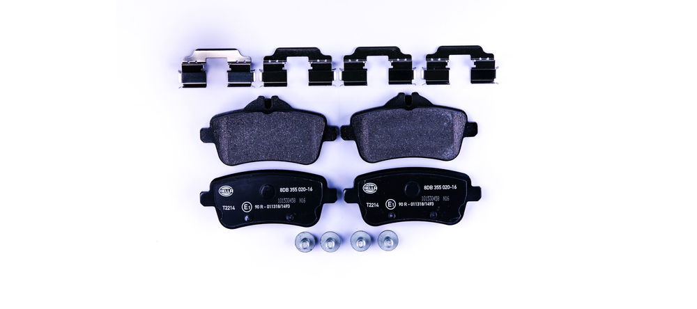 Bremsbelagsatz, Scheibenbremse Hinterachse Hella 8DB 355 020-161