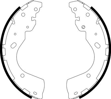 Bremsbackensatz Hinterachse Hella 8DB 355 022-241