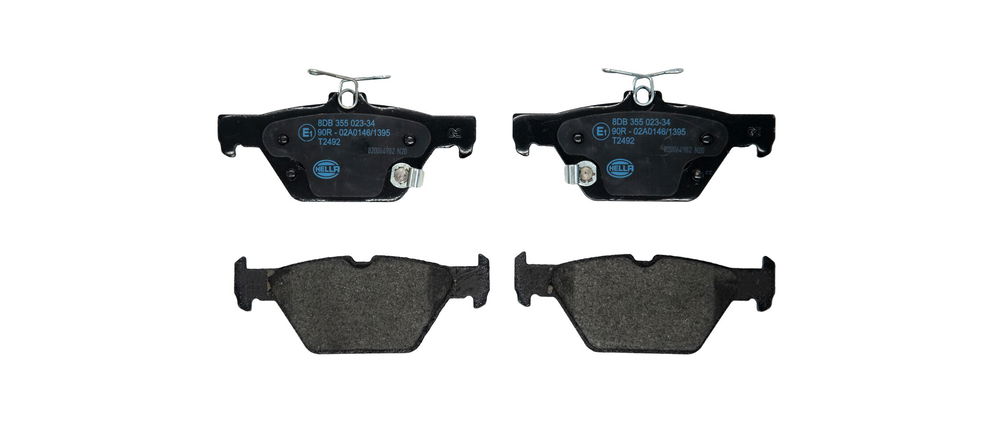 Bremsbelagsatz, Scheibenbremse Hinterachse Hella 8DB 355 023-341