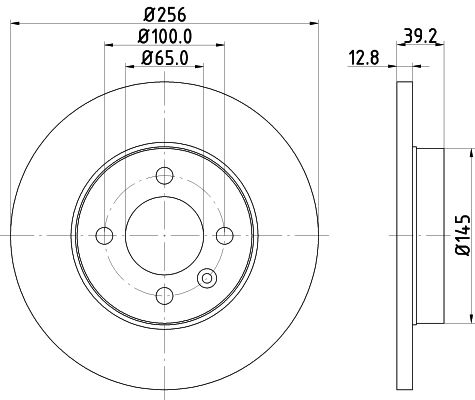 Bremsscheibe Vorderachse Hella 8DD 355 101-641