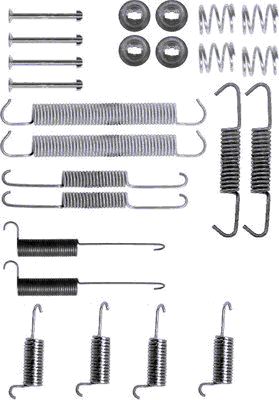 Zubehörsatz, Bremsbacken Hinterachse Hella 8DZ 355 200-261