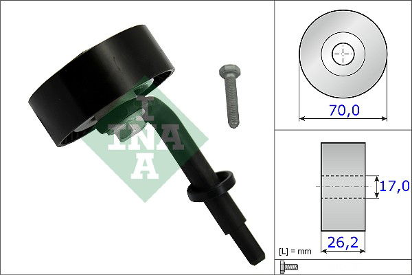 Spannrolle, Keilrippenriemen INA 531 0783 10