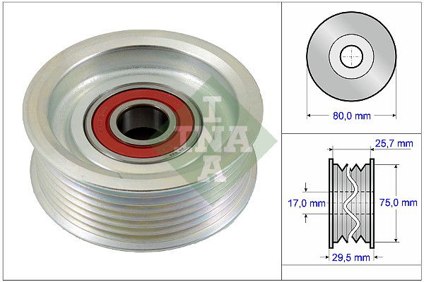 Umlenk-/Führungsrolle, Keilrippenriemen INA 532 0587 10