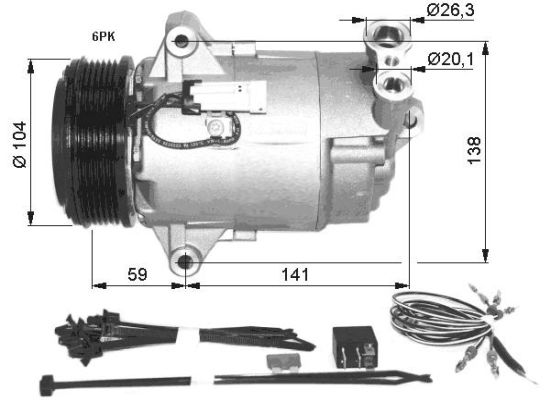 Kompressor, Klimaanlage NRF 32427