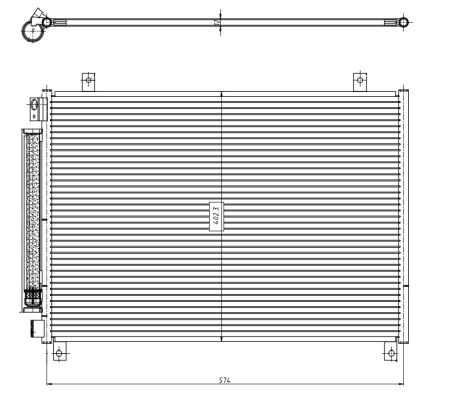 Kondensator, Klimaanlage NRF 350461