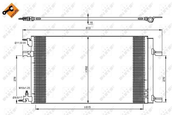 Kondensator, Klimaanlage NRF 35919