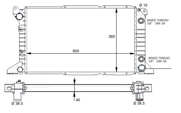 Kühler, Motorkühlung NRF 59132