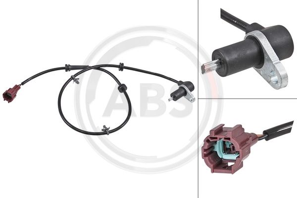 Sensor, Raddrehzahl Hinterachse links ABS 31925