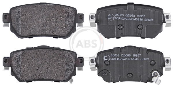 Bremsbelagsatz, Scheibenbremse Hinterachse ABS 35063