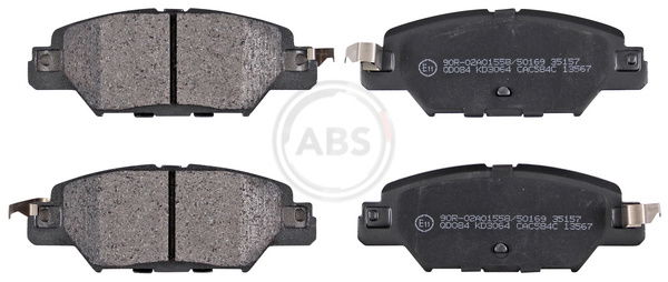 Bremsbelagsatz, Scheibenbremse Hinterachse ABS 35157